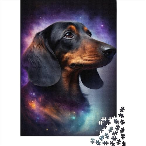 Galaxy Dackel-Puzzle, Relax-Challenge-Spielzeug, rechteckiges Papierpuzzle für Jungen oder Mädchen, 300 Teile (40 x 28 cm) von TBDUEPS