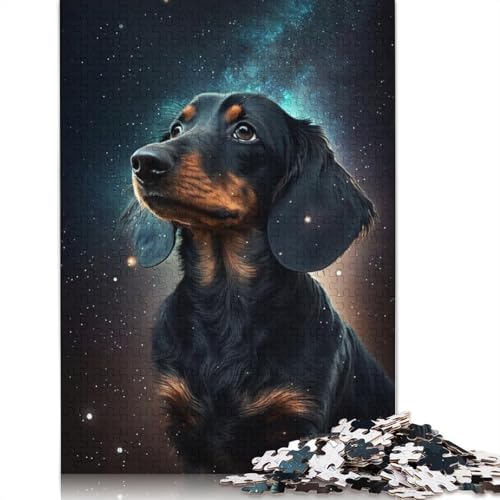 Galaxy Dackel-Puzzle-Spielzeug, Lernspiel, Premium-Karton-Puzzle für Erwachsene und Kinder, 1000 Teile (75 x 50 cm) von TBDUEPS