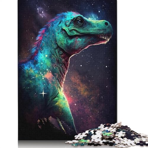 Galaxy Dinosaurs Puzzle, kreative Spiele, Premium-Puzzle aus Karton, für Frauen und Männer, Geburtstagsgeschenk, 1000 Teile (75 x 50 cm) von TBDUEPS