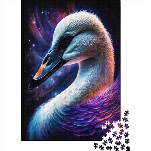 Galaxy Dream Swan Puzzle-Spielzeug, Lernspiel, Premium-Karton-Puzzle für Erwachsene und Kinder, 300 Teile (40 x 28 cm) von TBDUEPS