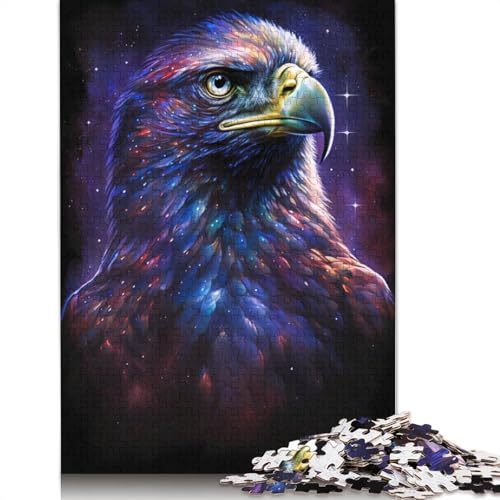 Galaxy Eagle Puzzle, rechteckig, aus Pappe, 100% recyceltem Karton, Puzzle für Erwachsene, 1000 Teile (75 x 50 cm) von TBDUEPS