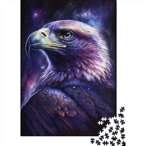 Galaxy Fantasy Eagles Puzzle, rechteckig, Pappe, Papier, rechteckig, Puzzle für Erwachsene und Kinder, 300 Teile (40 x 28 cm) von TBDUEPS