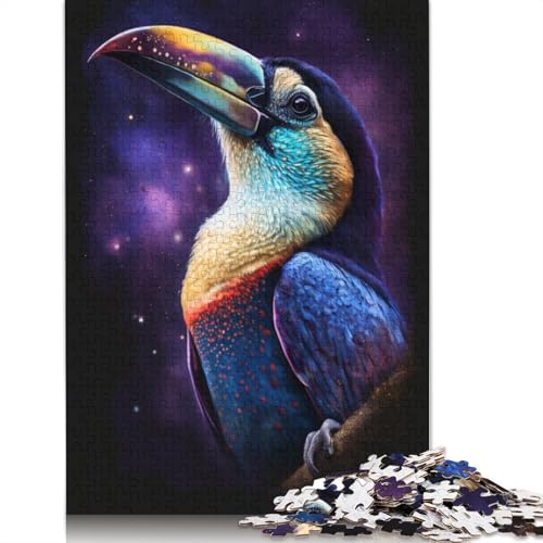 Galaxy Fantasy Tukan Puzzle, Relax Challenge Spielzeug, rechteckiges Papierpuzzle für Jungen oder Mädchen, 1000 Teile (75 x 50 cm) von TBDUEPS
