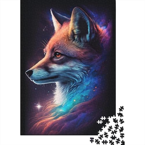 Galaxy Fox Puzzle, 100% recycelter Karton, Premium-Karton, Puzzle für Erwachsene und Kinder, 300 Teile (40 x 28 cm) von TBDUEPS