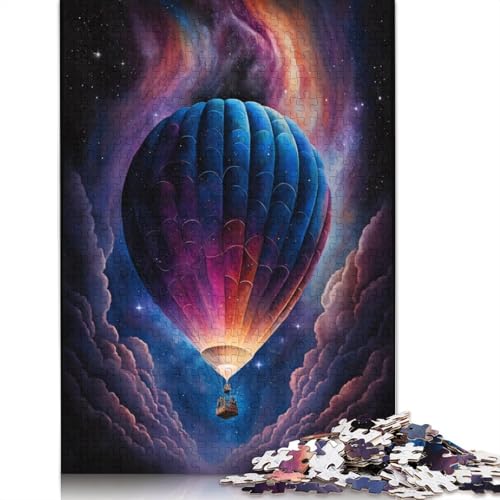 Galaxy-Heißluftballon-Puzzle, 100% recycelter Karton, 100% recycelter Karton, Puzzle für Jungen oder Mädchen, 1000 Teile (75 x 50 cm) von TBDUEPS