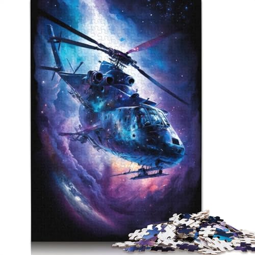 Galaxy Helicopters Puzzle DIY Spiel Papier Rechteckiges Puzzle für Jungen oder Mädchen Geburtstagsgeschenk 1000 Teile (75x50cm) von TBDUEPS