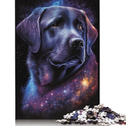 Galaxy Labrador Puzzle, rechteckig, Pappe, 100% recycelter Karton, Puzzle für Erwachsene, 1000 Teile (75 x 50 cm) von TBDUEPS