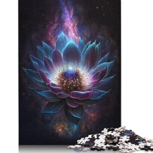 Galaxy Lotus Puzzle, herausforderndes und kniffliges Premium-Karton-Puzzle für Erwachsene und Teenager, 1000 Teile (75 x 50 cm) von TBDUEPS