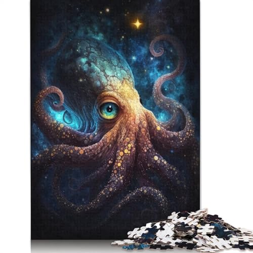 Galaxy Octopus Puzzle-Spielzeug, Lernspiel, Premium-Karton-Puzzle für Erwachsene und Kinder, 1000 Teile (75 x 50 cm) von TBDUEPS