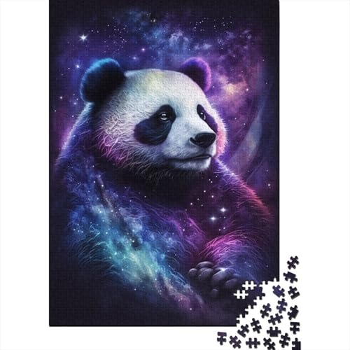 Galaxy Panda Puzzle, Denksportaufgabe, Premium-Puzzle aus Karton für Kinder und Erwachsene ab 12 Jahren, 300 Teile (40 x 28 cm) von TBDUEPS