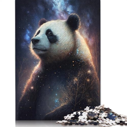 Galaxy Panda Puzzle, Relax Challenge Spielzeug, rechteckiges Papierpuzzle für Jungen oder Mädchen, 1000 Teile (75 x 50 cm) von TBDUEPS