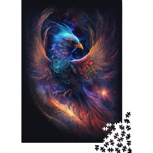 Galaxy Phoenix Bird Puzzle, kreative Spiele, Premium-Puzzle aus Karton, für Frauen und Männer, Geburtstagsgeschenk, 300 Teile (40 x 28 cm) von TBDUEPS