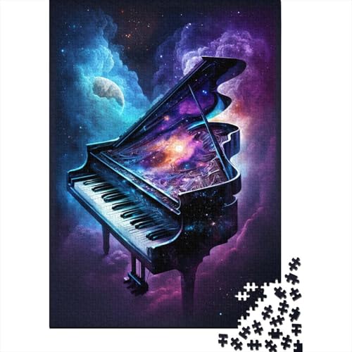 Galaxy Piano Puzzle, Dekompressionsspielzeug, rechteckiges Papierpuzzle für Kinder und Erwachsene ab 12 Jahren, 300 Teile (40 x 28 cm) von TBDUEPS