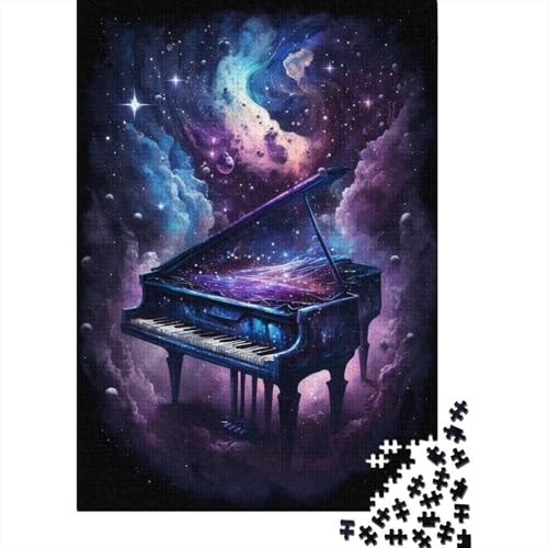 Galaxy Piano Puzzle, Familienspaß, rechteckiges Papierpuzzle für Jungen oder Mädchen, 300 Teile (40 x 28 cm) von TBDUEPS