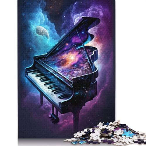 Galaxy Piano Puzzle zum Stressabbau, 100% recycelter Karton, Puzzle für Erwachsene und Kinder, einzigartiges Geschenk, 1000 Teile (75 x 50 cm) von TBDUEPS