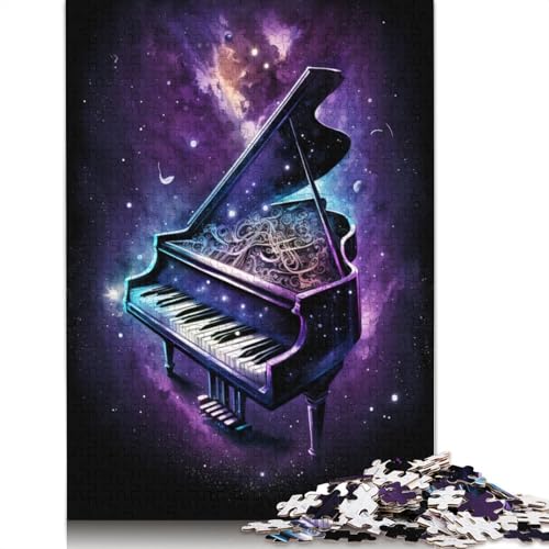 Galaxy Piano Puzzle zum Stressabbau, 100% recycelter Karton, Puzzle für Erwachsene und Kinder, einzigartiges Geschenk, 1000 Teile (75 x 50 cm) von TBDUEPS