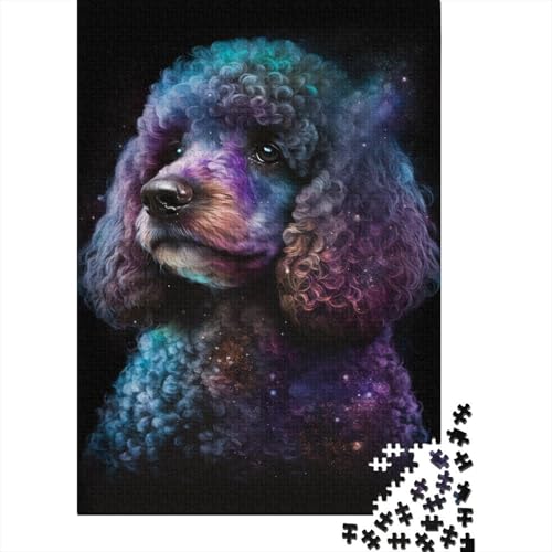 Galaxy Pudel-Puzzle, kreative Spiele, Premium-Puzzle aus Karton, für Frauen und Männer, Geburtstagsgeschenk, 300 Teile (40 x 28 cm) von TBDUEPS