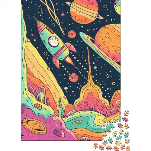 Galaxy Puzzle Familienspaß Rechteckiges Papierpuzzle für Jungen oder Mädchen, Geschenke zum Kindertag, 70 x 50 cm/1000 Teile von TBDUEPS