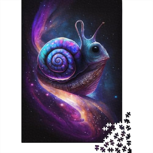 Galaxy-Schnecken-Puzzle, 100% recycelter Karton, 100% recycelter Karton, Puzzle für Jungen oder Mädchen, 300 Teile (40 x 28 cm) von TBDUEPS