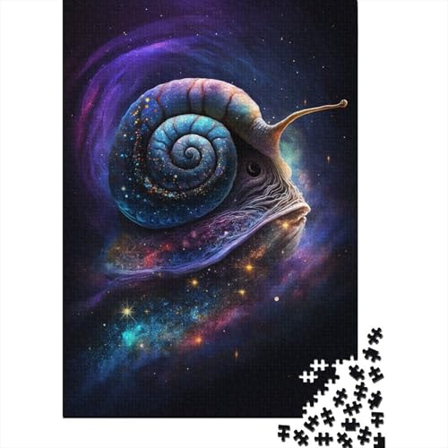 Galaxy-Schnecken-Puzzle, schwierige Herausforderung, 100% recycelter Karton, Puzzle für Erwachsene, Teenager, 300 Teile (40 x 28 cm) von TBDUEPS