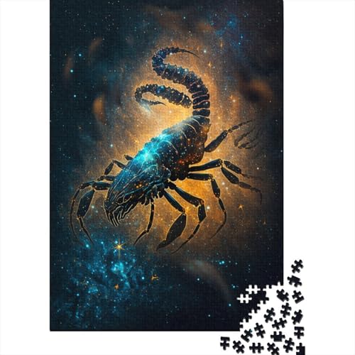 Galaxy Scorpion Puzzle, Relax Challenge Spielzeug, rechteckiges Papierpuzzle für Jungen oder Mädchen, 300 Teile (40 x 28 cm) von TBDUEPS