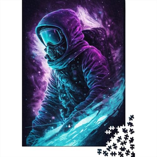 Galaxy-Ski-Puzzle, anpassbare Bilder, 100% recycelter Karton, Puzzle für Erwachsene und Teenager, einzigartiges Geschenk, 300 Teile (40 x 28 cm) von TBDUEPS