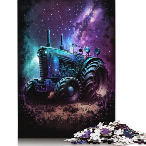 Galaxy-Traktor-Puzzle, einzigartige Heimdekoration, 100% recycelter Karton, Puzzle für Erwachsene, 1000 Teile (75 x 50 cm) von TBDUEPS