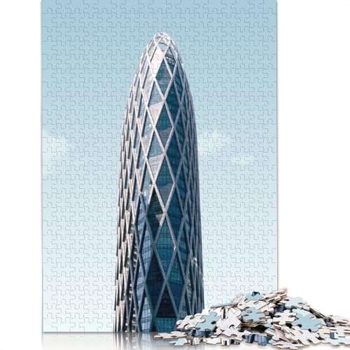 Glasturm-Puzzle für Erwachsene und Jugendliche, 1500 Teile, Puzzle für Erwachsene, Puzzles für die Heimdekoration, Puzzlespielzeug, 1500 Teile (85 x 57 cm) von TBDUEPS