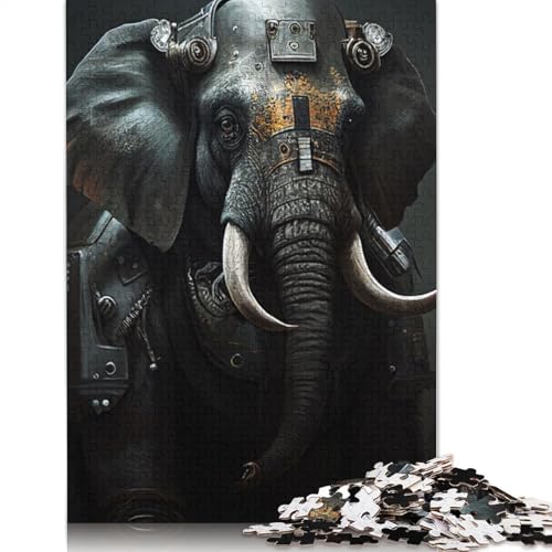 Guerrilla Elephant Puzzle 1000-teilige Schwer Puzzle Spielzeug Lernspiel Impossible Herausforderungsspielzeug Für Erwachsene Und Kinder Ab 14 Jahren 1000pcs (75x50cm) von TBDUEPS