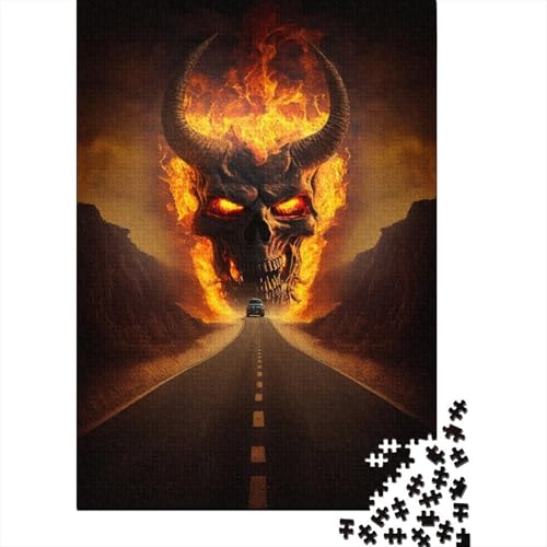 Höllendämonen-Puzzle, Lernspiele, Familienaktivitäten, Premium-Puzzle aus Karton für Frauen und Männer, 300 Teile (40 x 28 cm) von TBDUEPS