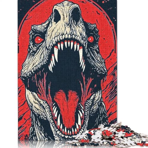 Horror Animals Puzzle 1000 Teile Schwer Puzzle Spielzeug Lernspiel Impossible Herausforderungsspielzeug Für Erwachsene Und Kinder in Bewährter 1000pcs (75x50cm) von TBDUEPS