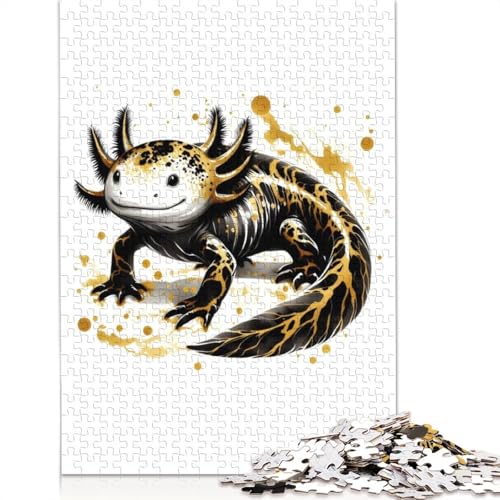 Ink Axlotl Puzzles 1000 Teile Schwer Puzzle Spielzeug Lernspiel Impossible Herausforderung Spielzeug Für Erwachsene Und Kinder Ab 14 Jahren 1000pcs (75x50cm) von TBDUEPS