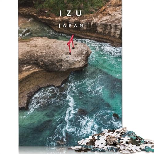Izu Beach Japan Puzzles 1000 Teile für Teenager Geschenke Holzpuzzle Erwachsene Puzzle Puzzles für Erwachsene 1000pcs (75x50cm) von TBDUEPS