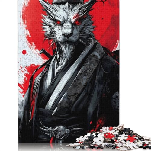 Japanese Samurai Beast Puzzle 1000-teilige Schwer Puzzle Spielzeug Pädagogisches Spiel Impossible Herausforderungsspielzeug Für Erwachsene Und Kinder Ab 12 Jahren 1000pcs (75x50cm) von TBDUEPS