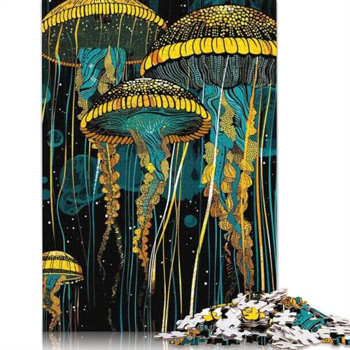 Jellyfish Abstract Puzzle 1000 Teile Schwer Puzzle Spielzeug Pädagogisches Spiel Impossible Herausforderung Spielzeug Für Erwachsene Und Kinder in Bewährter 1000pcs (75x50cm) von TBDUEPS
