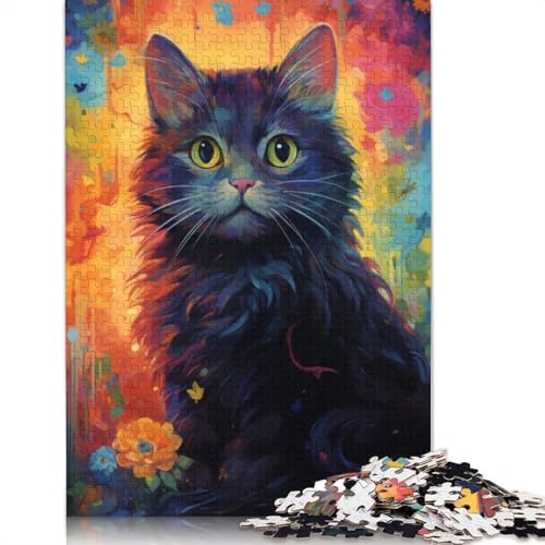 Kitty No3 Puzzles 1000-teilige Schwer Puzzle Spielzeug Lernspiel Impossible Herausforderungsspielzeug Für Erwachsene Kinder 1000pcs (75x50cm) von TBDUEPS