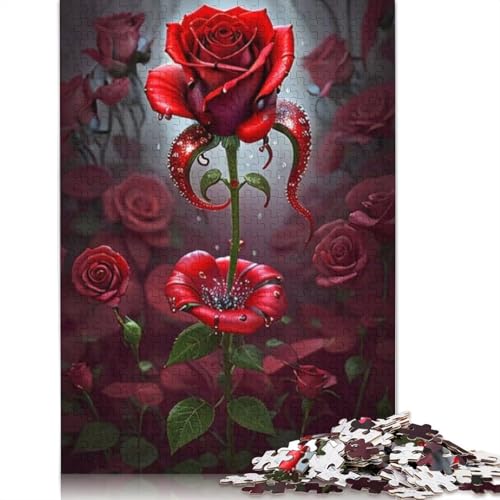 Kunstblumen-Puzzle für Erwachsene und Jugendliche, 1000 Teile, Puzzle für Erwachsene, nachhaltige Puzzlespiele, 1000 Teile (75 x 50 cm) von TBDUEPS