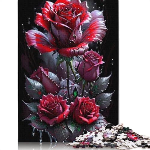 Kunstblumen-Puzzles für Erwachsene, 1000-teiliges Puzzle für Teenager, Lernspiel, Herausforderung, Spielzeug, 1000 Stück (75 x 50 cm) von TBDUEPS