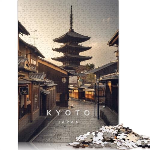 Kyoto Japan Puzzle für Erwachsene und Jugendliche, 1000 Teile, Puzzle für Erwachsene, Lernspiel, Herausforderungsspielzeug, 1000 Teile (75 x 50 cm) von TBDUEPS
