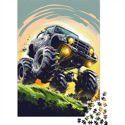 LKW-Puzzle DIY-Spiel Papier Rechteckiges Puzzle für Jungen oder Mädchen Geburtstagsgeschenk 38x26cm/1000 Teile von TBDUEPS