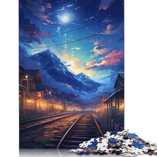 Landschaft der schönsten 1000-Teile-Puzzles, Holzpuzzle für Teenager, lustige Puzzles, 1000 Teile (75 x 50 cm) von TBDUEPS