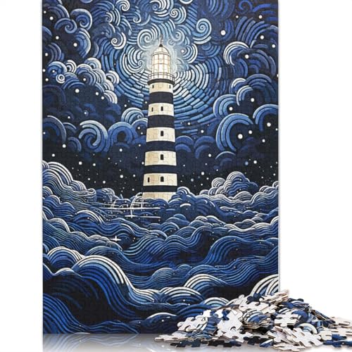 Lighthouse Art Puzzles 1000 Teile Schwer Puzzle Spielzeug Lernspiel Impossible Herausforderung Spielzeug Für Erwachsene Und Kinder Ab 12 Jahren 1000pcs (75x50cm) von TBDUEPS
