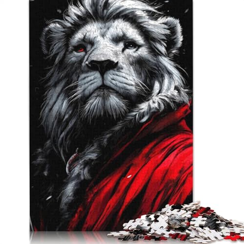 Lion Crimson Warrior Puzzle 1000 Teile Schwer Puzzle Spielzeug Pädagogisches Spiel Impossible Herausforderungsspielzeug Für Erwachsene Und Kinder Ab 12 Jahren 1000pcs (38x26cm) von TBDUEPS