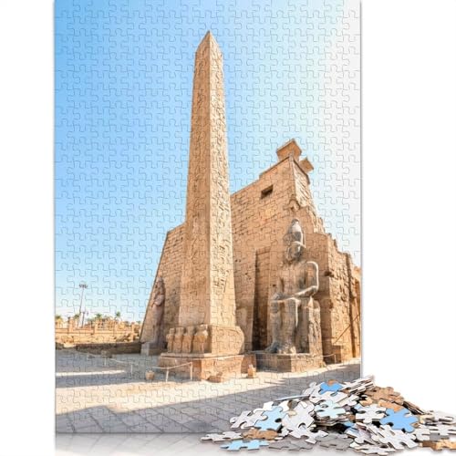 Luxor-Tempel-Poster-Puzzle, 520 Teile, für Erwachsene, Puzzle für Erwachsene und Jugendliche ab 12 Jahren, 520 Teile (52 x 38 cm) von TBDUEPS