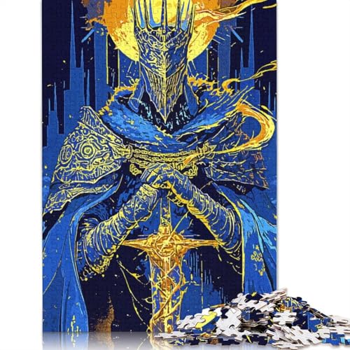 Magic Swords King Puzzle 1000-teilige Schwer Puzzle Spielzeug Lernspiel Impossible Herausforderungsspielzeug Für Erwachsene Und Kinder Ab 14 Jahren 1000pcs (75x50cm) von TBDUEPS