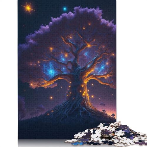 Magical Tree Puzzles 1000 Teile Schwer Puzzle Spielzeug Lernspiel Impossible Herausforderungsspielzeug Für Erwachsene Kinder 1000pcs (75x50cm) von TBDUEPS