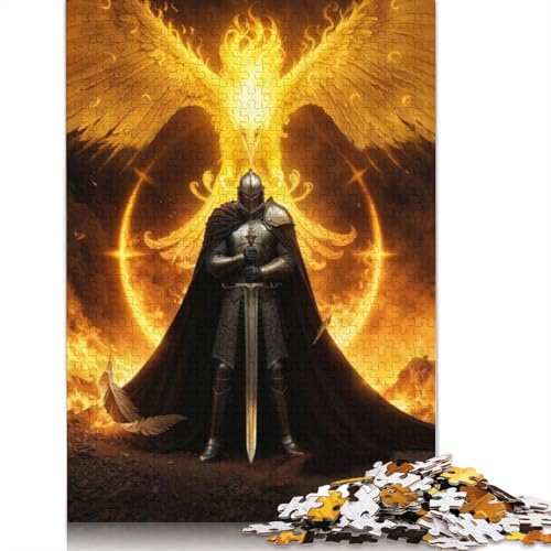 Medieval Knight III Puzzle 1000-teilige Schwer Puzzle Spielzeug Pädagogisches Spiel Impossible Herausforderungsspielzeug Für Erwachsene Und Kinder in Bewährter 1000pcs (75x50cm) von TBDUEPS