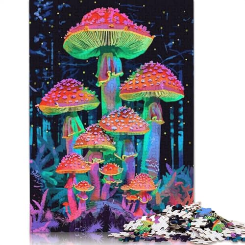 Mushroom Forest Puzzle 1000 Teile Schwer Puzzle Spielzeug Lernspiel Impossible Herausforderungsspielzeug Für Erwachsene Und Kinder in Bewährter 1000pcs (75x50cm) von TBDUEPS