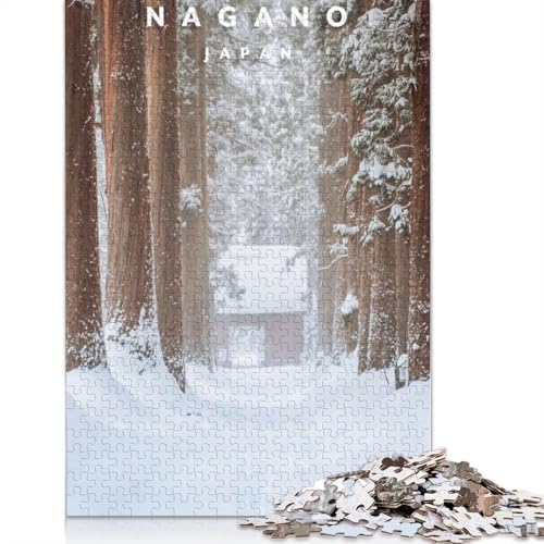 Nagano-Wald-Puzzle, 1000 Teile, Holzpuzzle für Erwachsene und Jugendliche, für Erwachsene und Jugendliche ab 12 Jahren, 1000 Teile (75 x 50 cm) von TBDUEPS