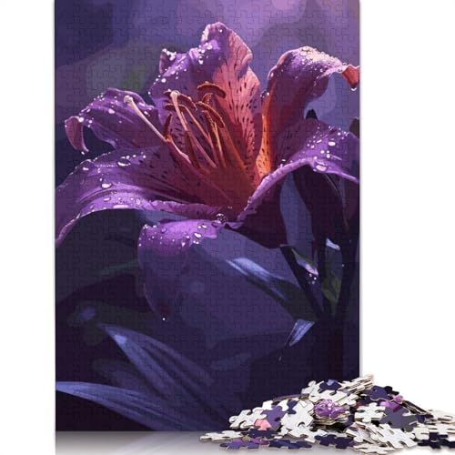 Natural Flower Puzzle 1000 Teile Schwer Puzzle Spielzeug Pädagogisches Spiel Impossible Herausforderung Spielzeug Für Erwachsene Kinder 1000pcs (75x50cm) von TBDUEPS